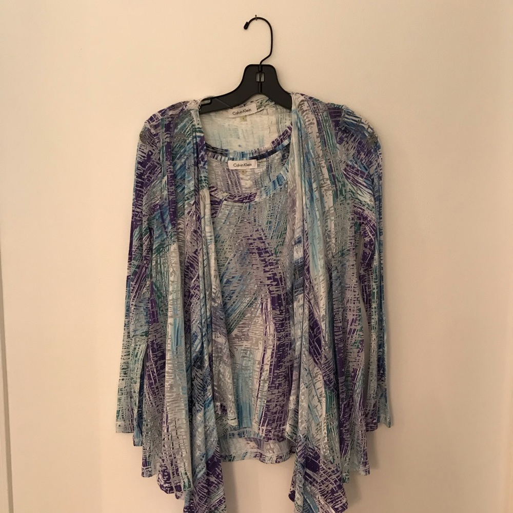 Light weight long sweater set never worn